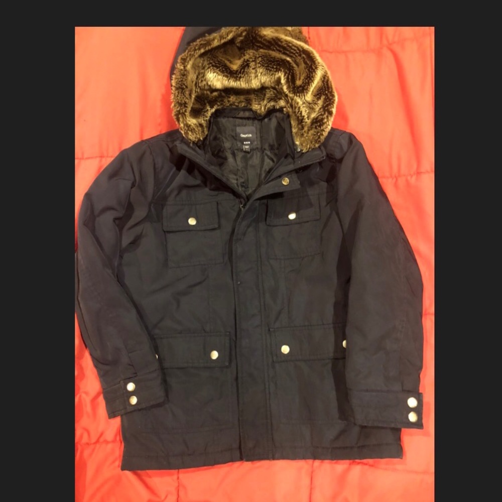 Navy blue boys Gap winter coat